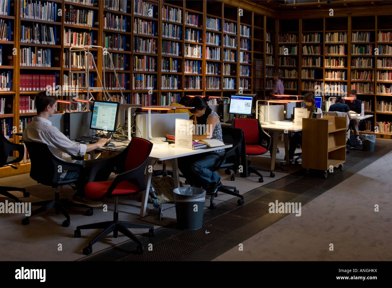 Bibliothek - British Museum - London Stockfoto