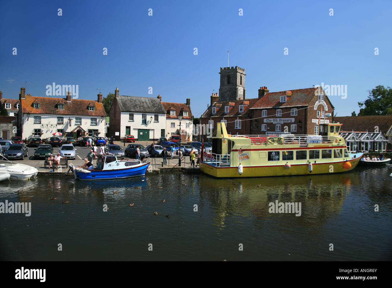 Das Quay River Frome Wareham Dorset UK Stockfoto