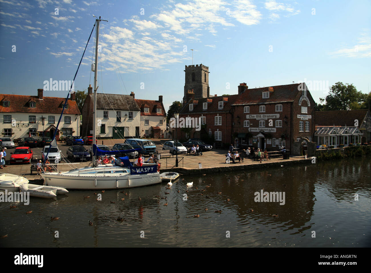 Das Quay River Frome Wareham Dorset UK Stockfoto