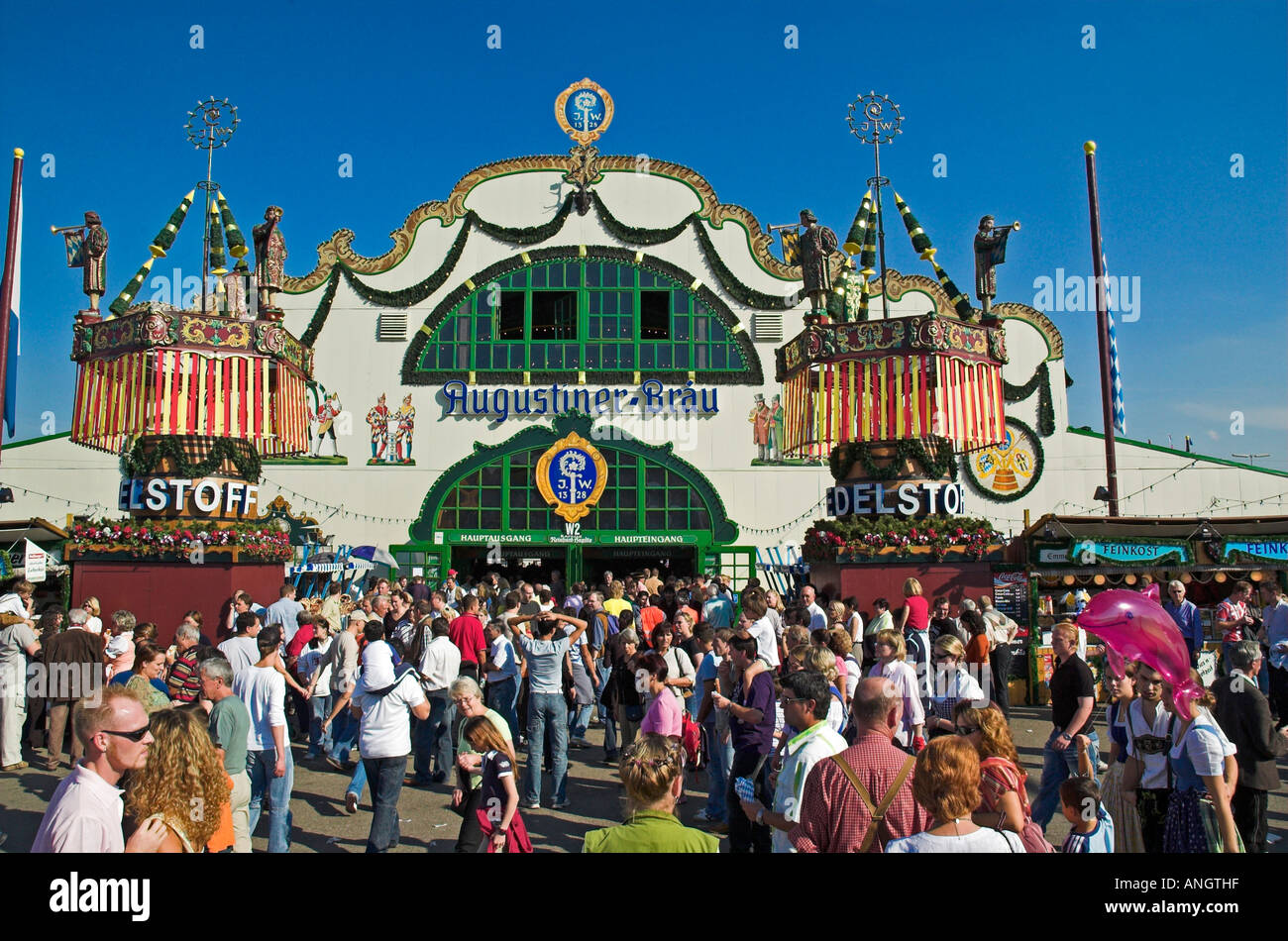Theresienwiese Oktoberfest, München, Bayern, Deutschland Stockfoto