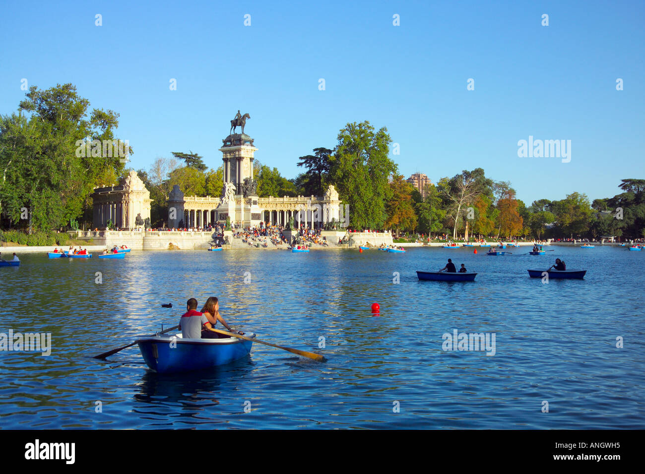Parque del Buen Retiro (Retiro Park), Madrid, Spanien Stockfoto