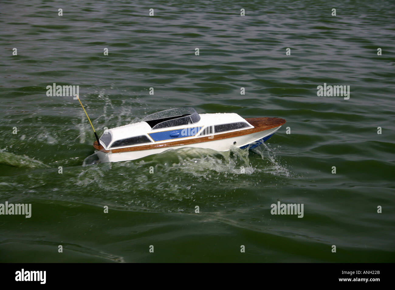 Modell Motorboot Stockfoto