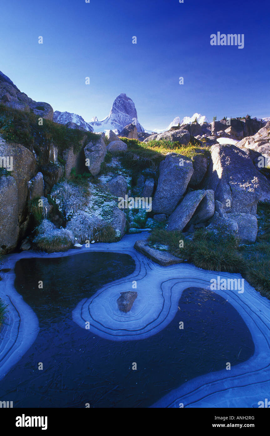 Bugaboo-Sprite von Tamarack Ridge, Bugaboo Provincial Park in British Columbia, Kanada. Stockfoto