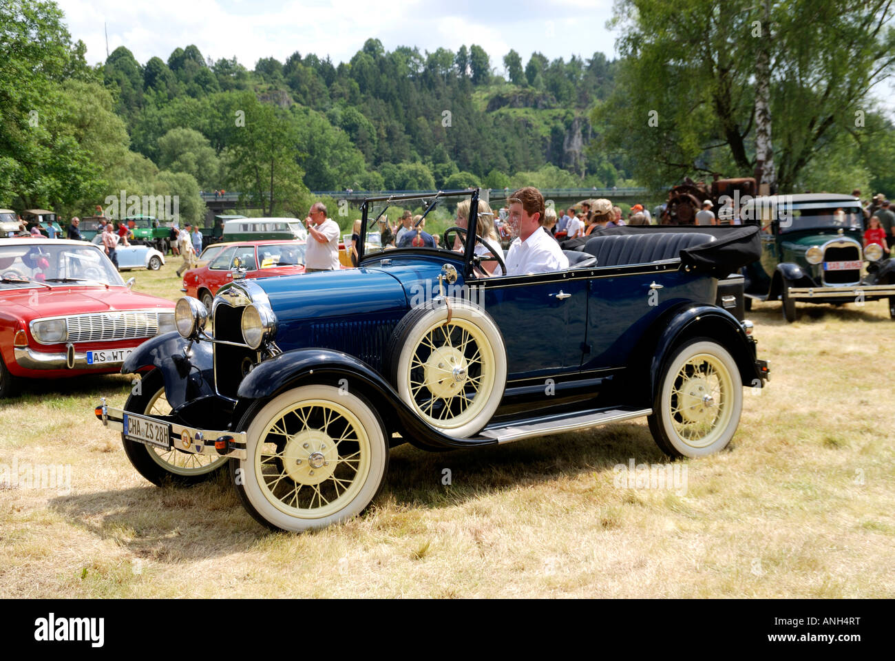 Amerikanische Oldtimer. Europa, Deutschland Stockfoto