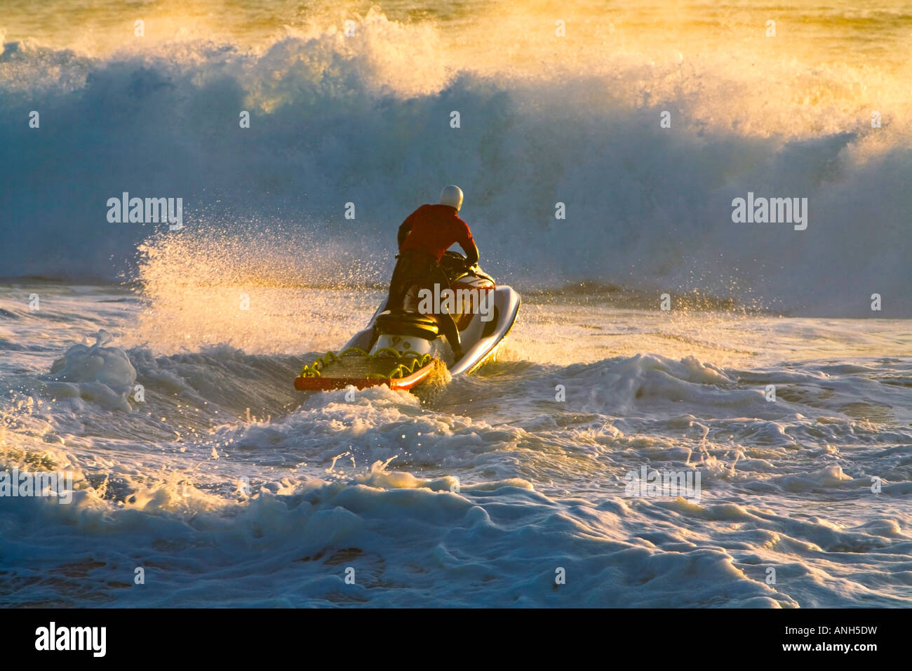 Lifeguard Rescue Zuma Beach Malibu Kalifornien, Los Angeles County Kalifornien Vereinigte Staaten Herr Stockfoto