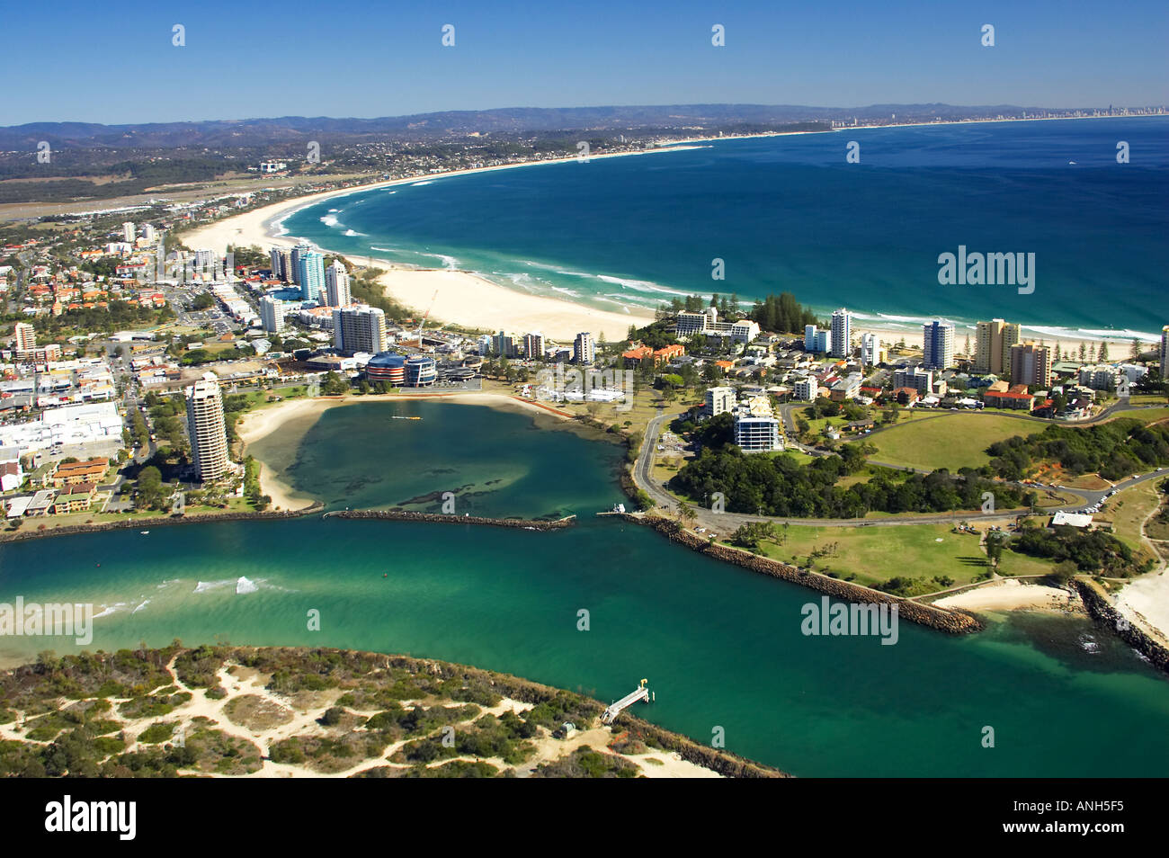 Tweed Heads New South Wales und Coolangatta Queensland Australien