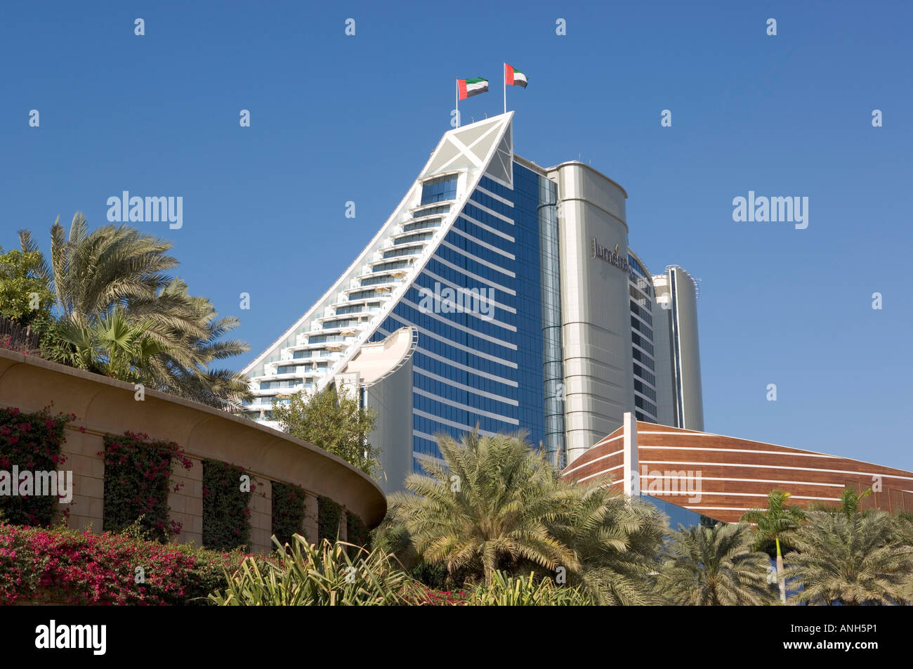 Jumeirah Beach Hotel, Dubai, Vereinigte Arabische Emirate Stockfoto