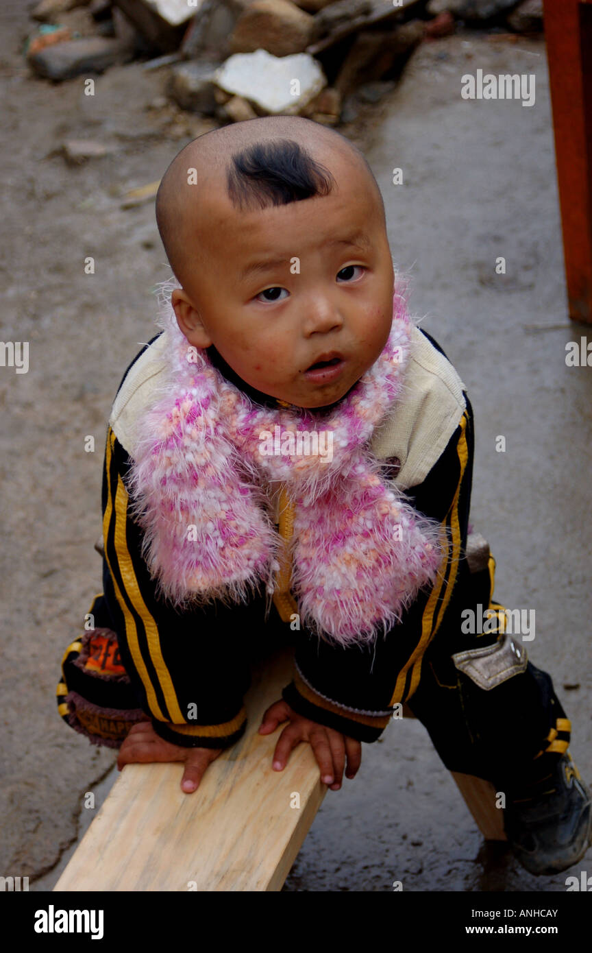 Hani Minderheit traditionelles fest. Yunnan. Yuanyang. China. Stockfoto