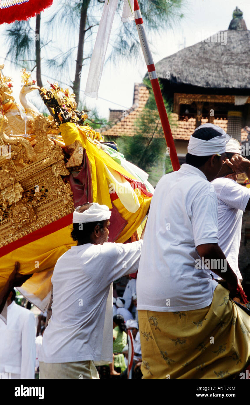 Tempel mit Szene, Ubud, Bali, Indonesien Stockfoto