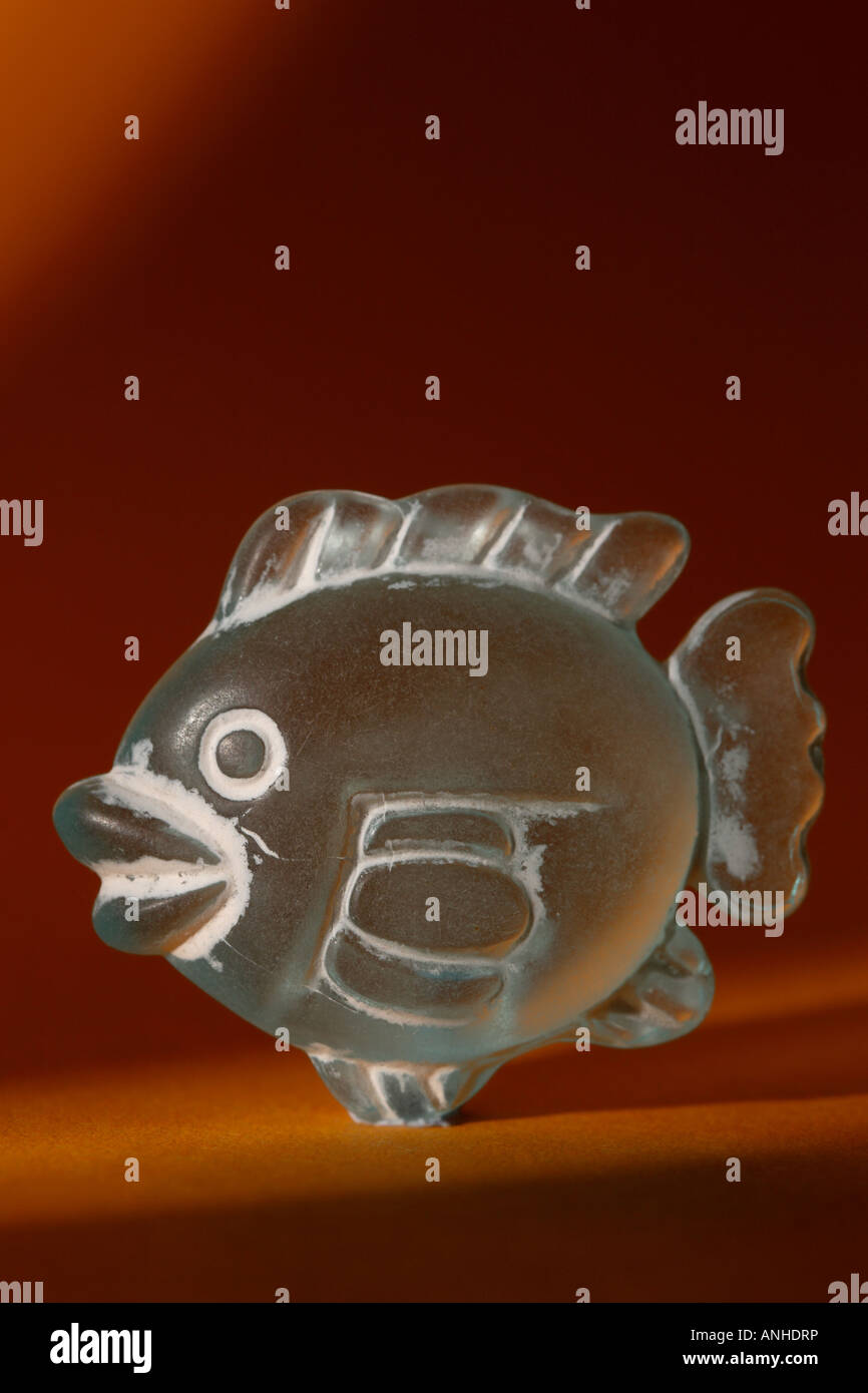 Ornament Glas Fisch Erinnerungsgeschenk Stockfoto