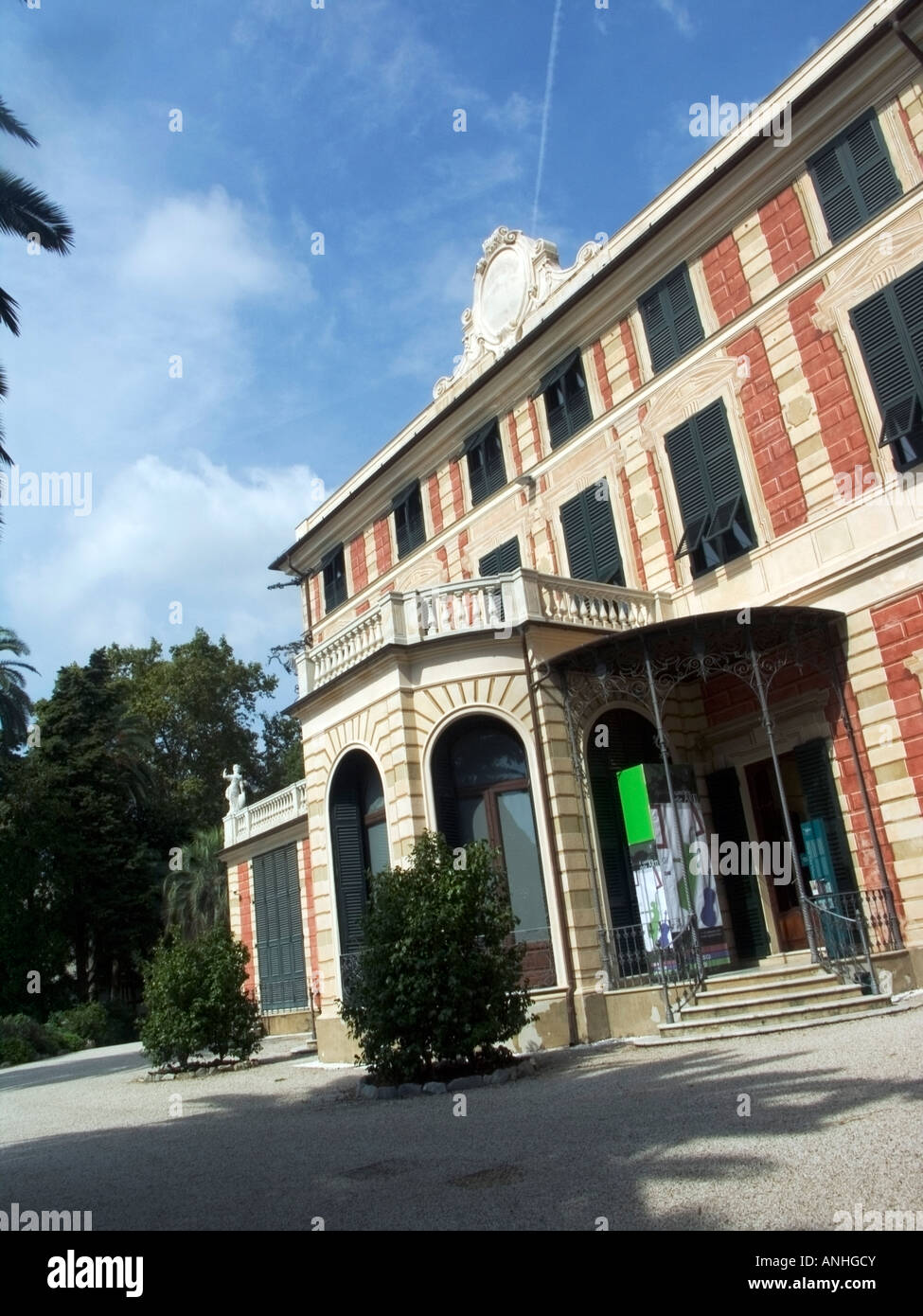 Museum und Park der Villa Groppallo Nervi Genua Genua Ligurien Italien Stockfoto