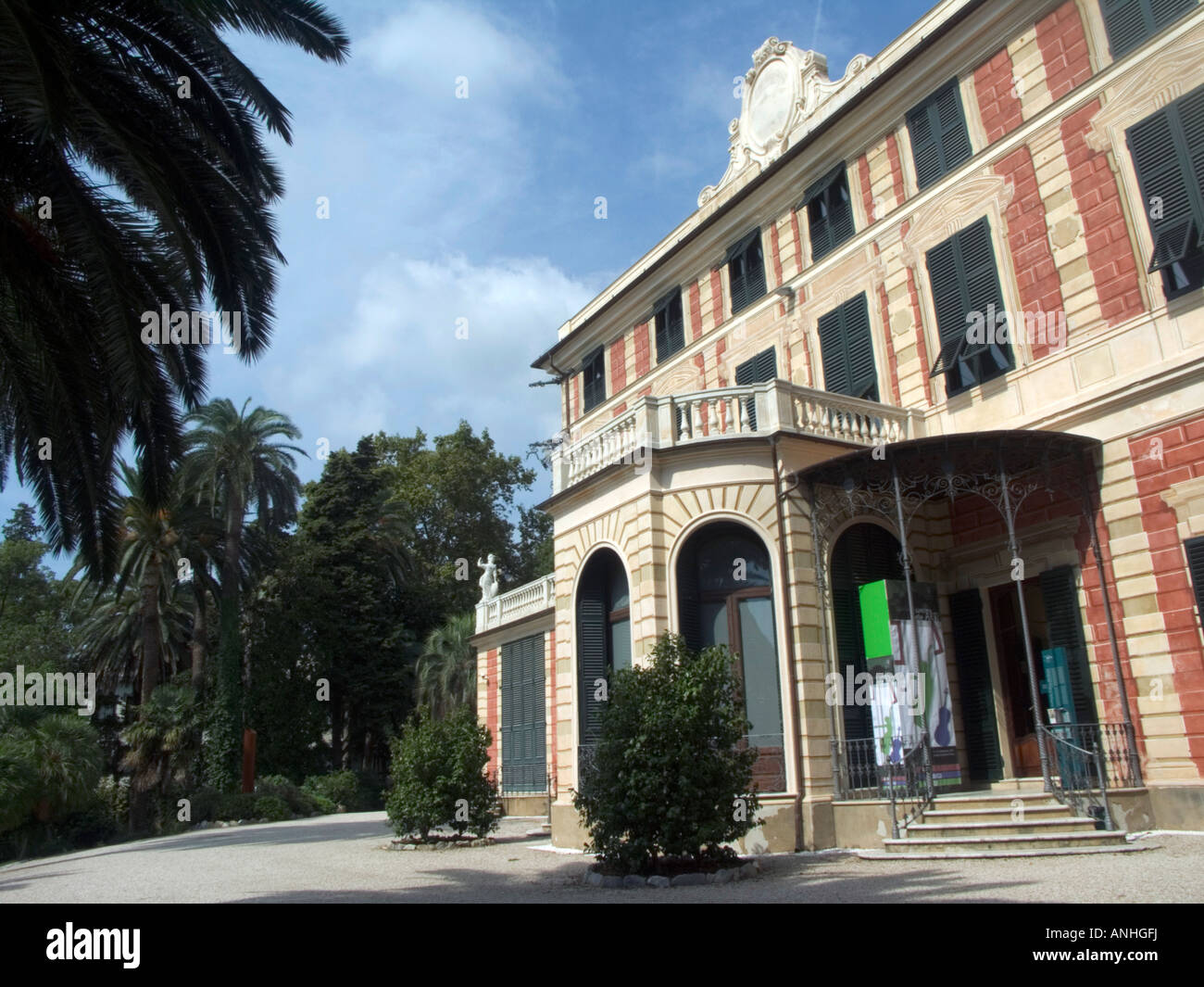 Museum und Park der Villa Groppallo Nervi Genua Genua Ligurien Italien Stockfoto