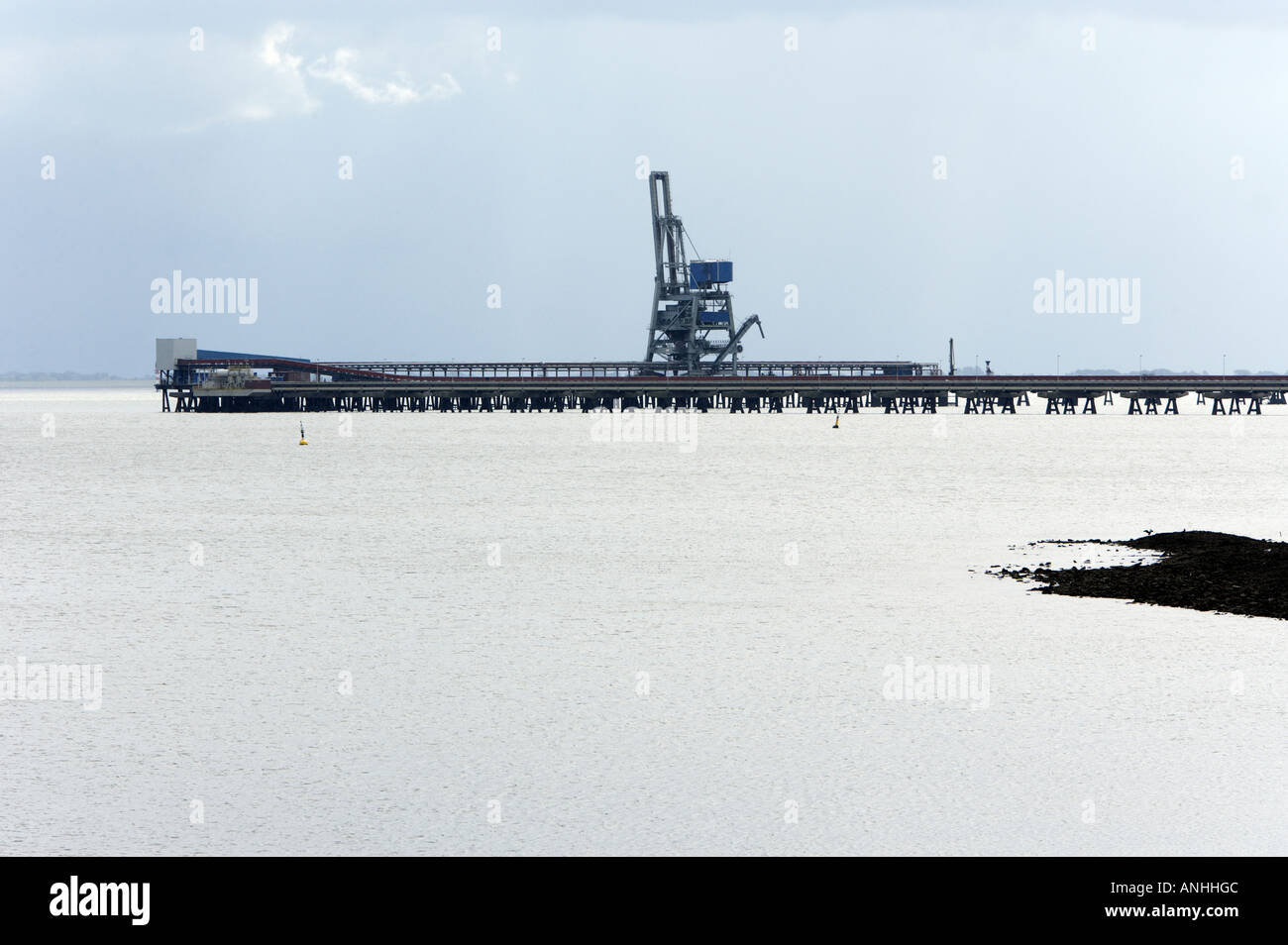Öl-terminal in den Jadebusen in der Nordsee Stockfoto