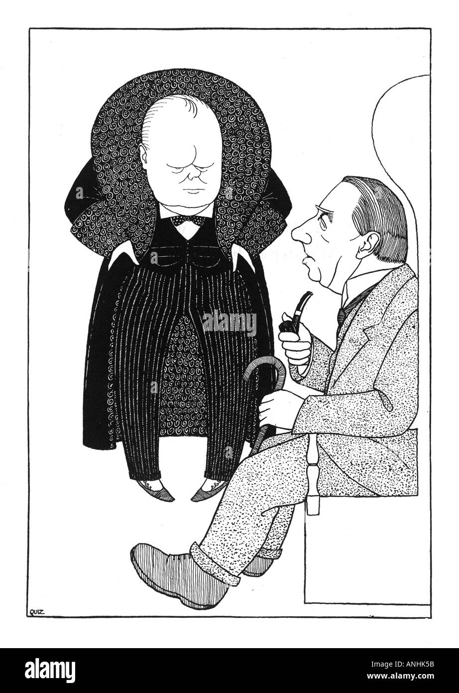 Winston Churchill und Stanley Baldwin Stockfoto