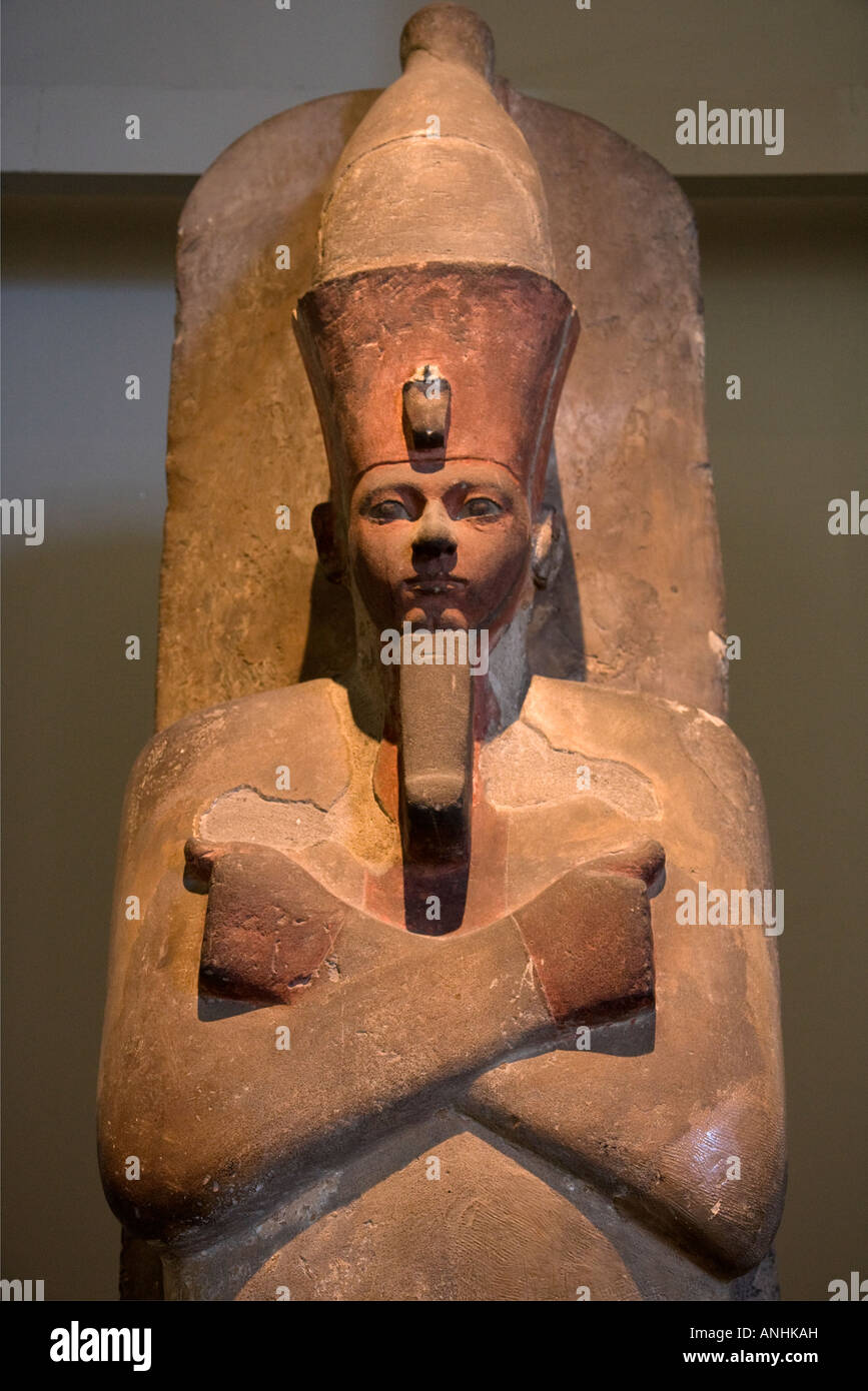 Ägyptische Statue im British Museum Stockfoto