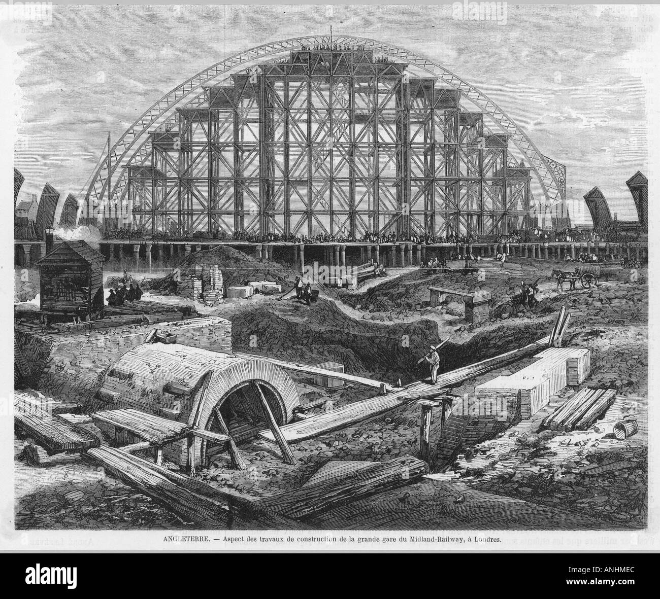 St Pancras ist gebaut Stockfoto