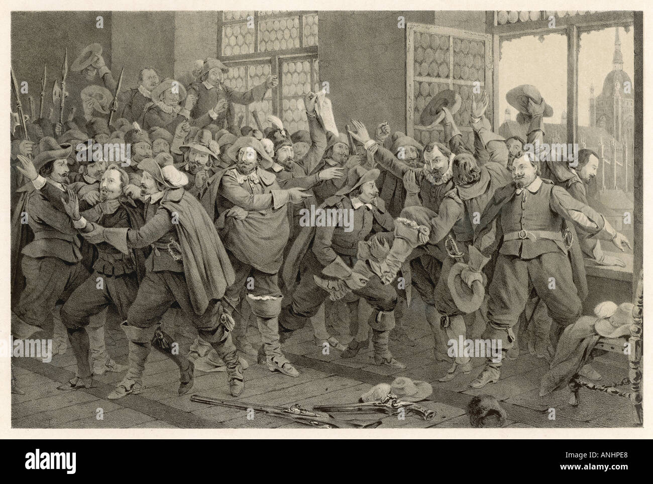 Fenstersturz von Prag Stockfoto