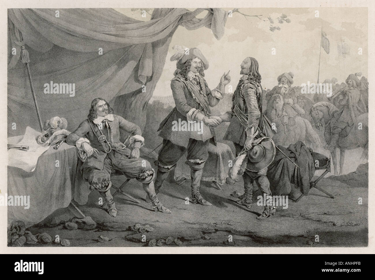 Veranstaltungen-Krieg dreißig Jahre Stockfoto