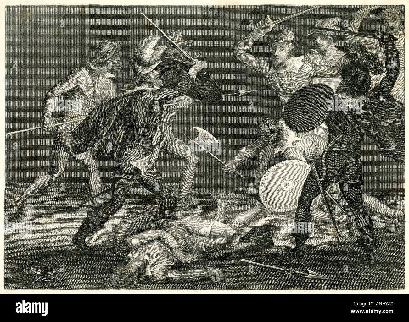 Schießpulver Fluchtversuch Stockfoto