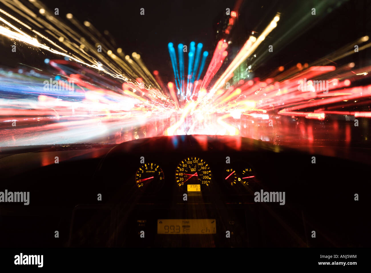 Ampel-trail Stockfoto