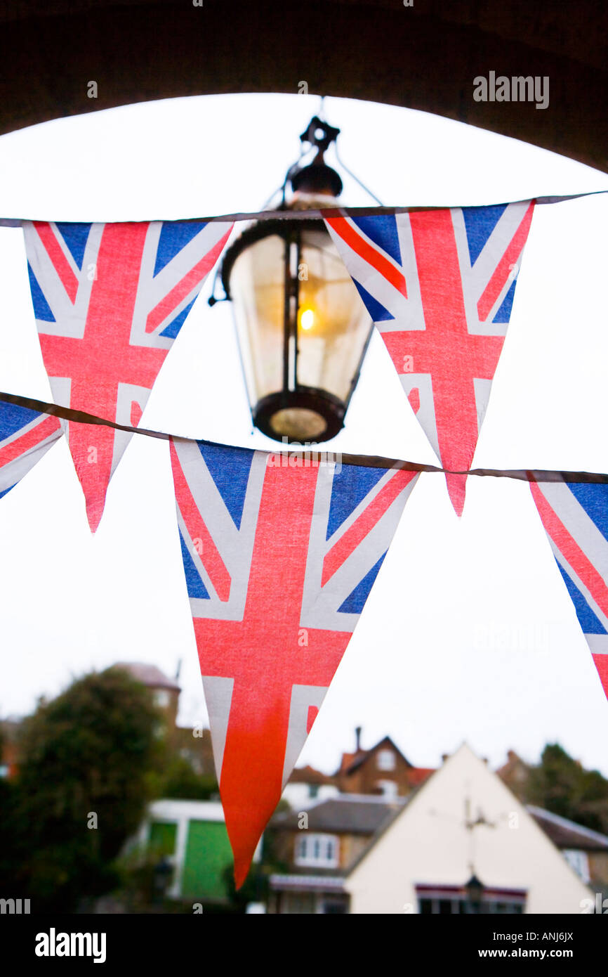 Union Jack bunting Stockfoto