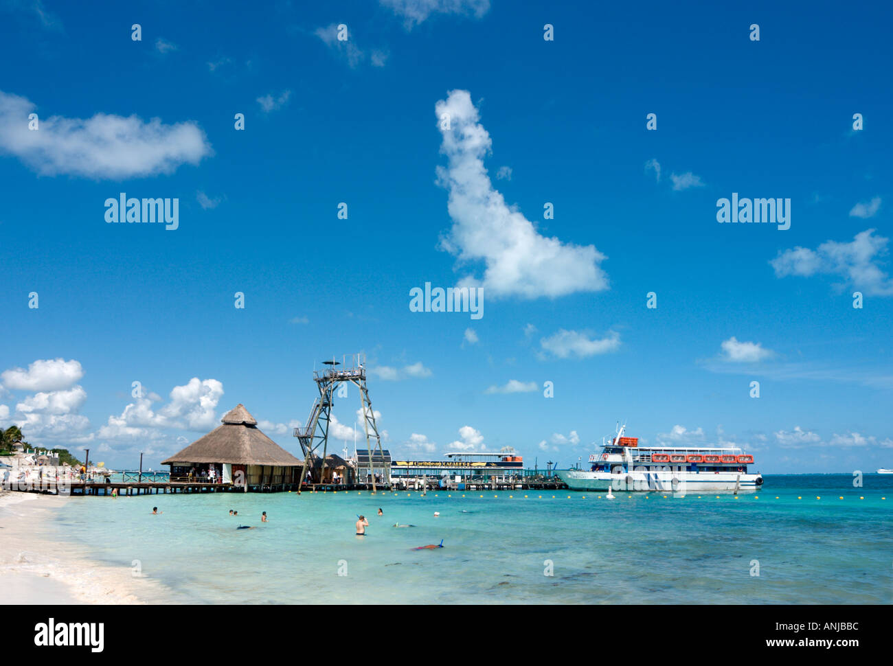Playa Tortugas, Cancun, Halbinsel Yucatan, Mexiko Stockfoto