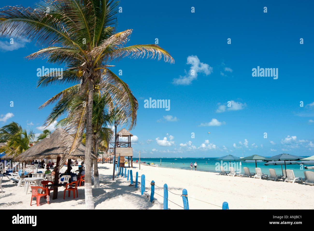 Playa Tortugas Beach, Cancun, Halbinsel Yucatan, Mexiko Stockfoto