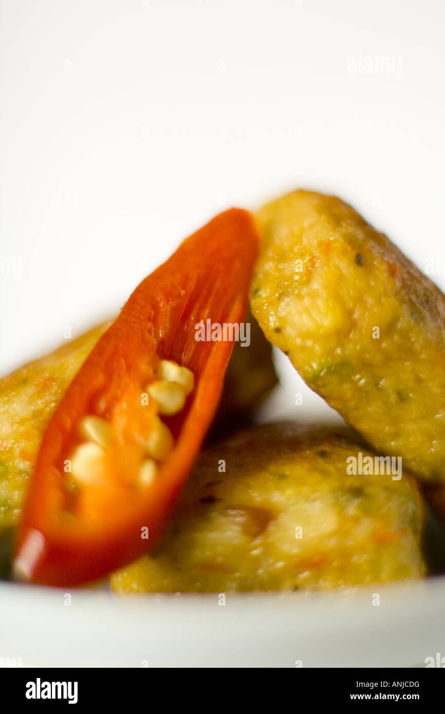 Malaysischen frittierten Fisch Kuchen Stockfoto