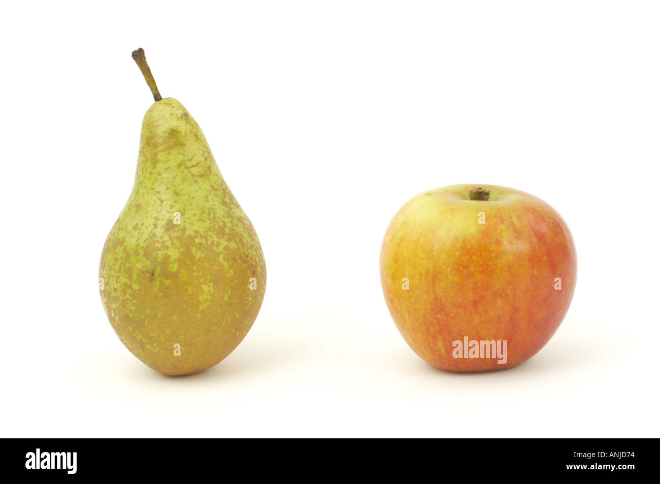 Gesundheit birnenförmig Apfel geformt Stockfoto