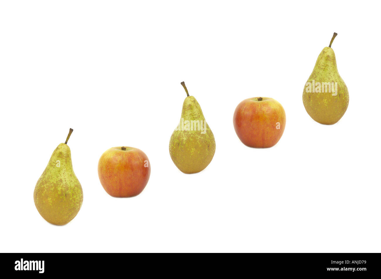 Cockney gereimten Slang Äpfel und Birnen-Treppen Stockfoto