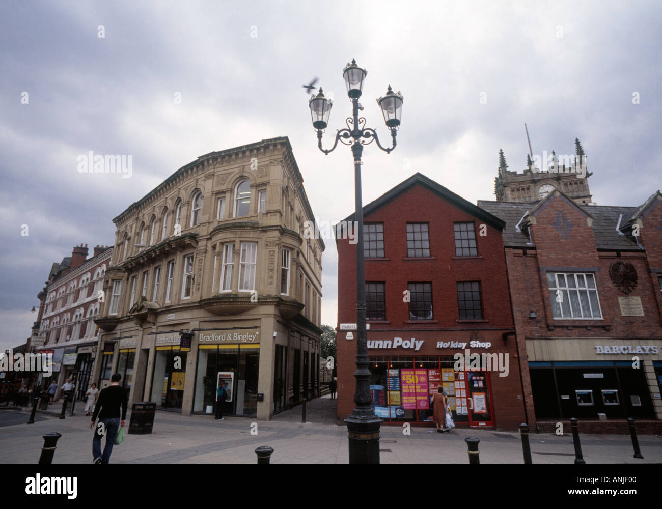 Wigan Stadtzentrum Lancashire North England Stockfoto