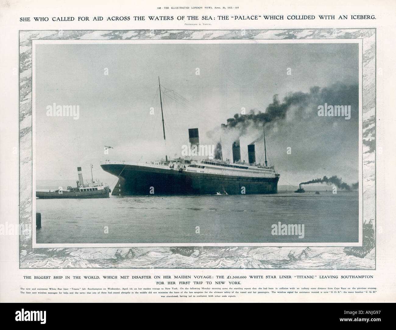 Titanic In Southampton Stockfoto