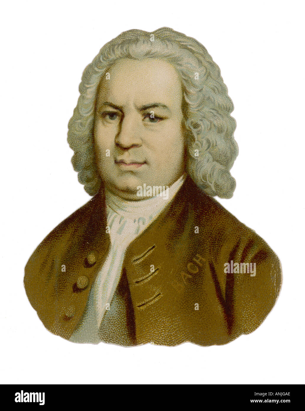 J S Bach Portrait Stockfoto