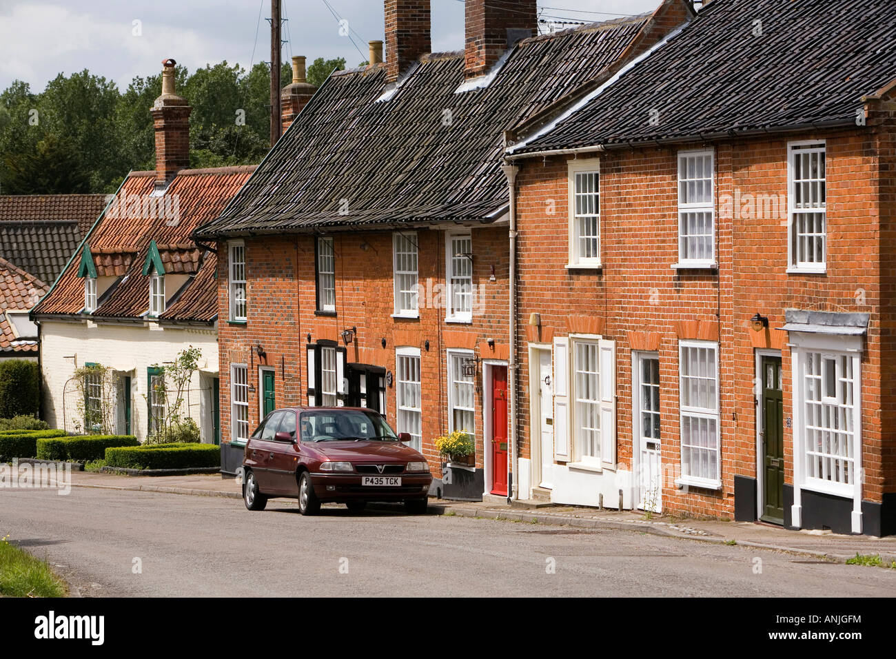 UK Suffolk Southwold Wangford Dorf High Street Stockfoto