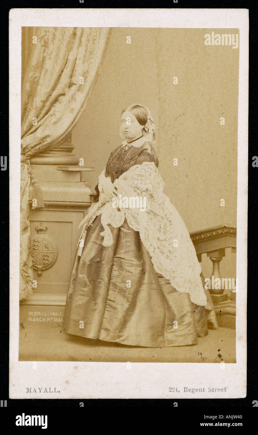Q-Victoria Mayall Cdv Stockfoto