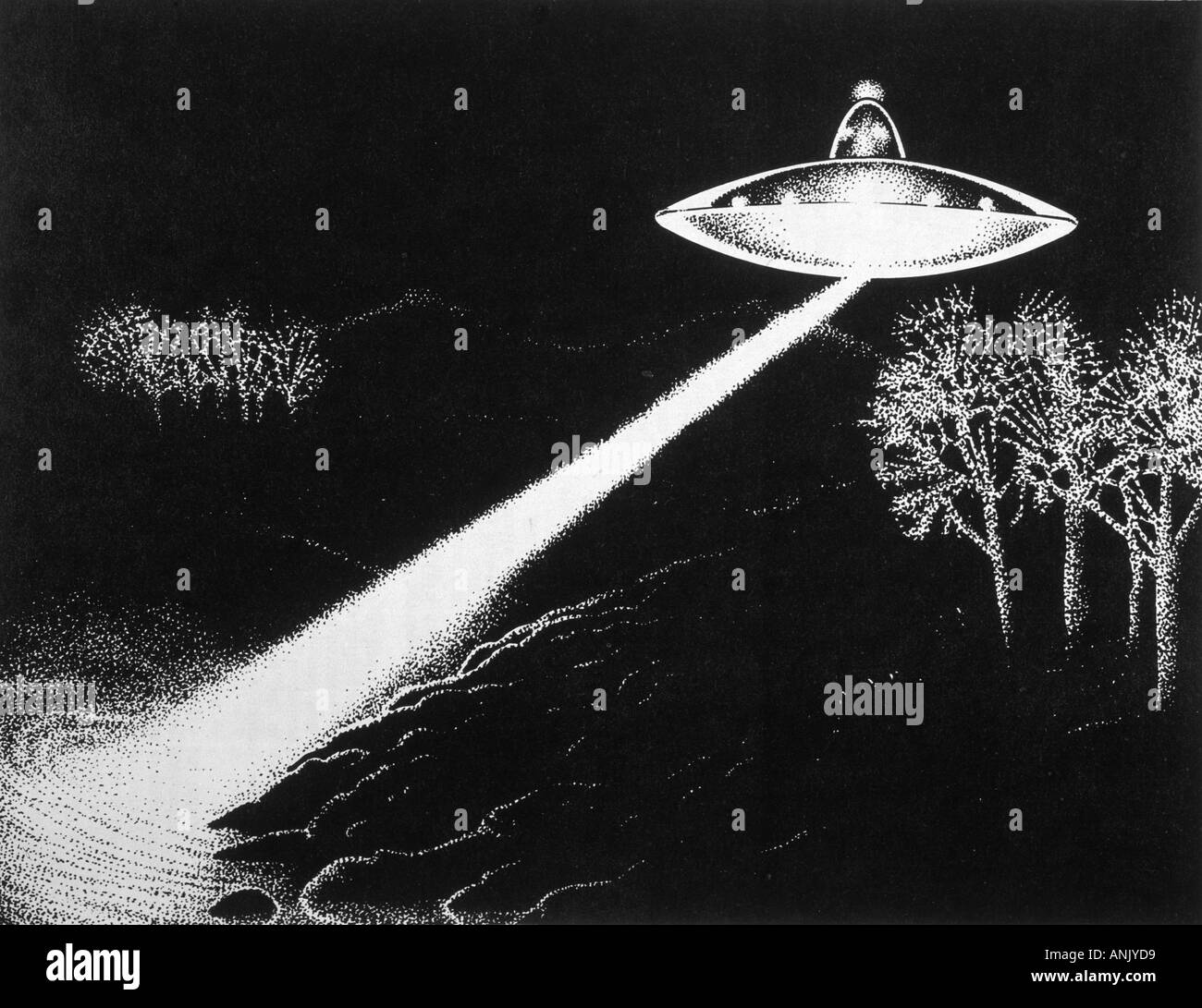 UFOs Vancouver Island Stockfoto