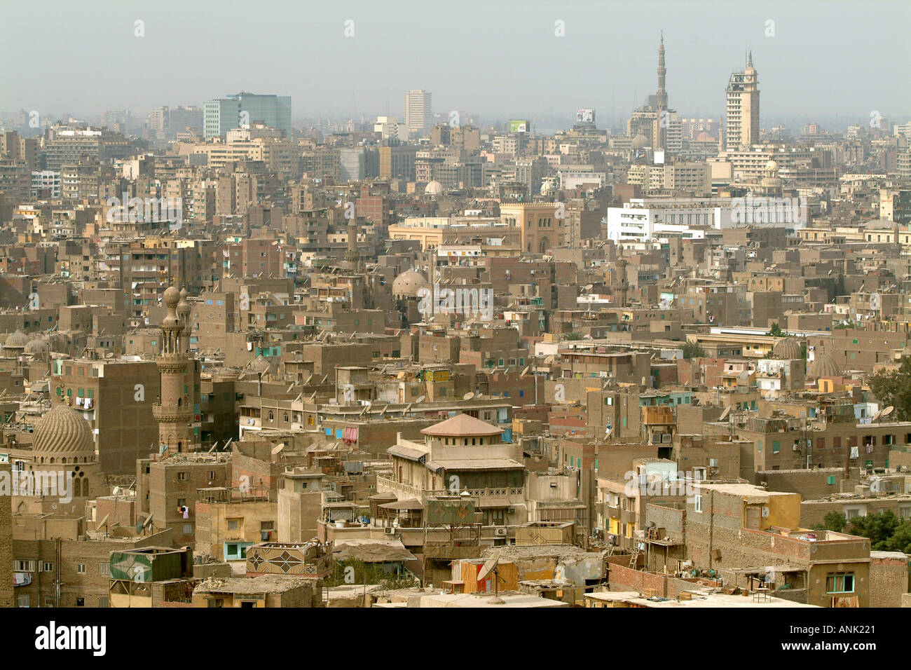 Blick über Cairo von der Zitadelle Stockfoto