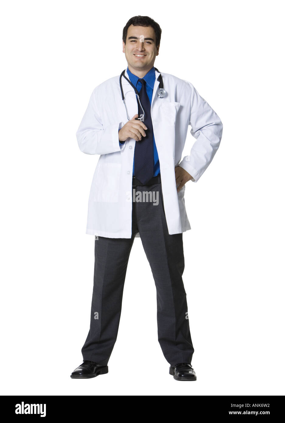 Porträt eines männlichen Arztes lächelnd Stockfoto