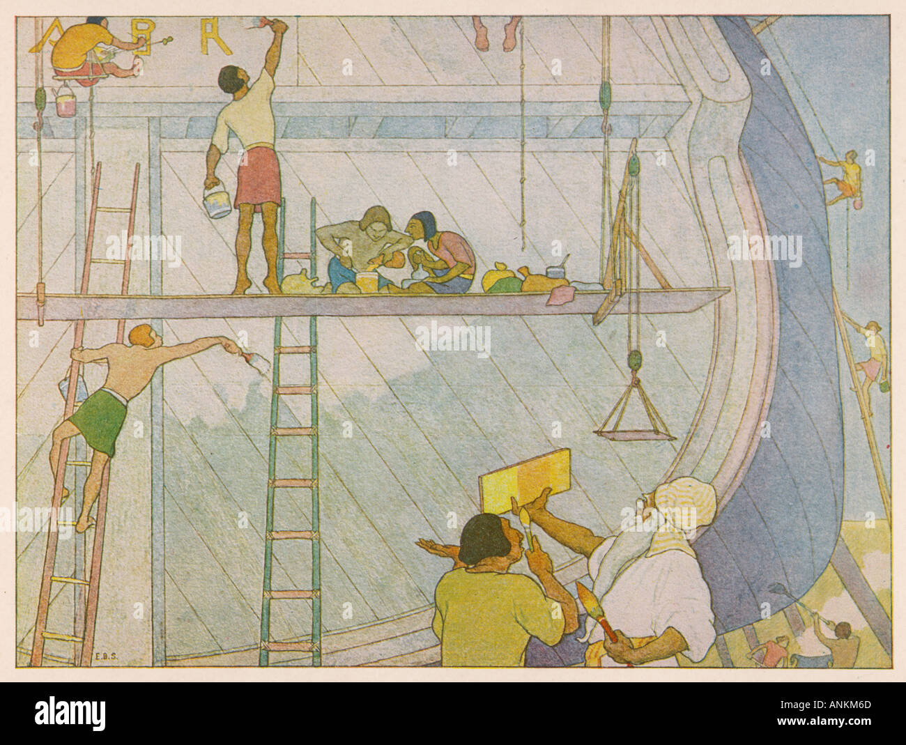 Malerei der Arche Stockfoto