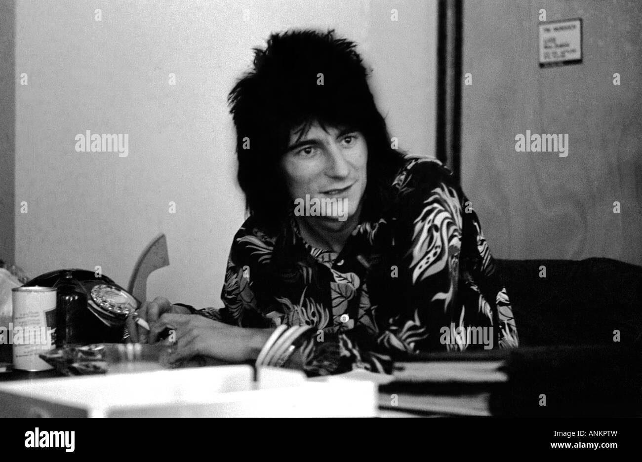 RonnieWood,B.1.6.1947.RollingStones, TheSmallFaces, Jeff Beck Group.Startedcareer in1964. Auch Künstler. Stockfoto
