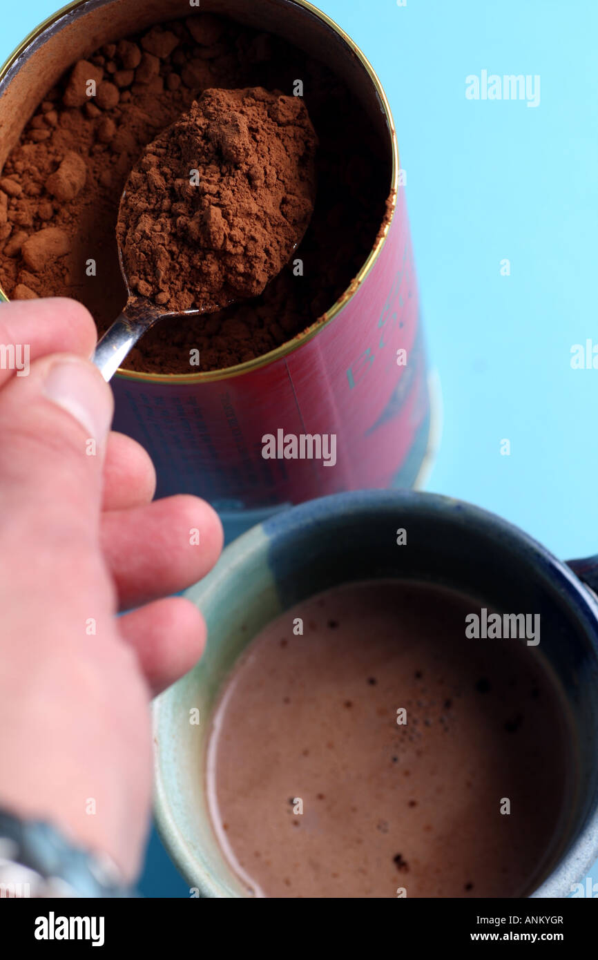 machen heiße Schokolade trinken Stockfoto