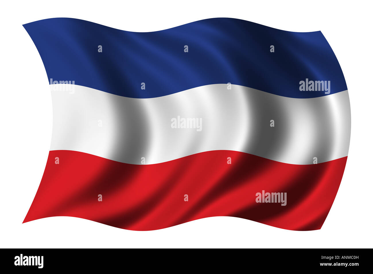Schlüsselanhänger Jugoslawien Flagge – Bestickt, 9,5 Cm, Mit Spaltring, NEU