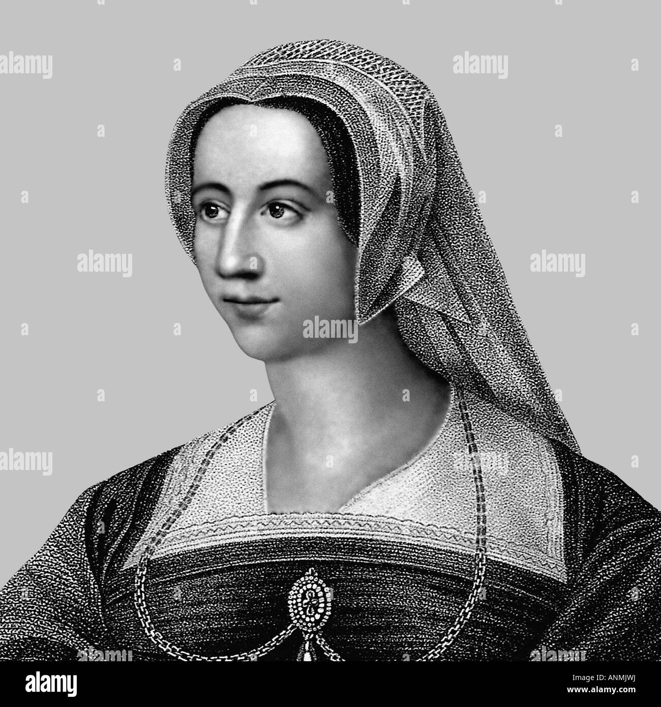 1512 1548 englische Königin Catherine Parr Stockfoto