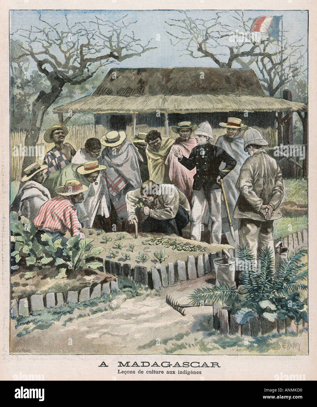 Französischen Kolonialismus Stockfoto