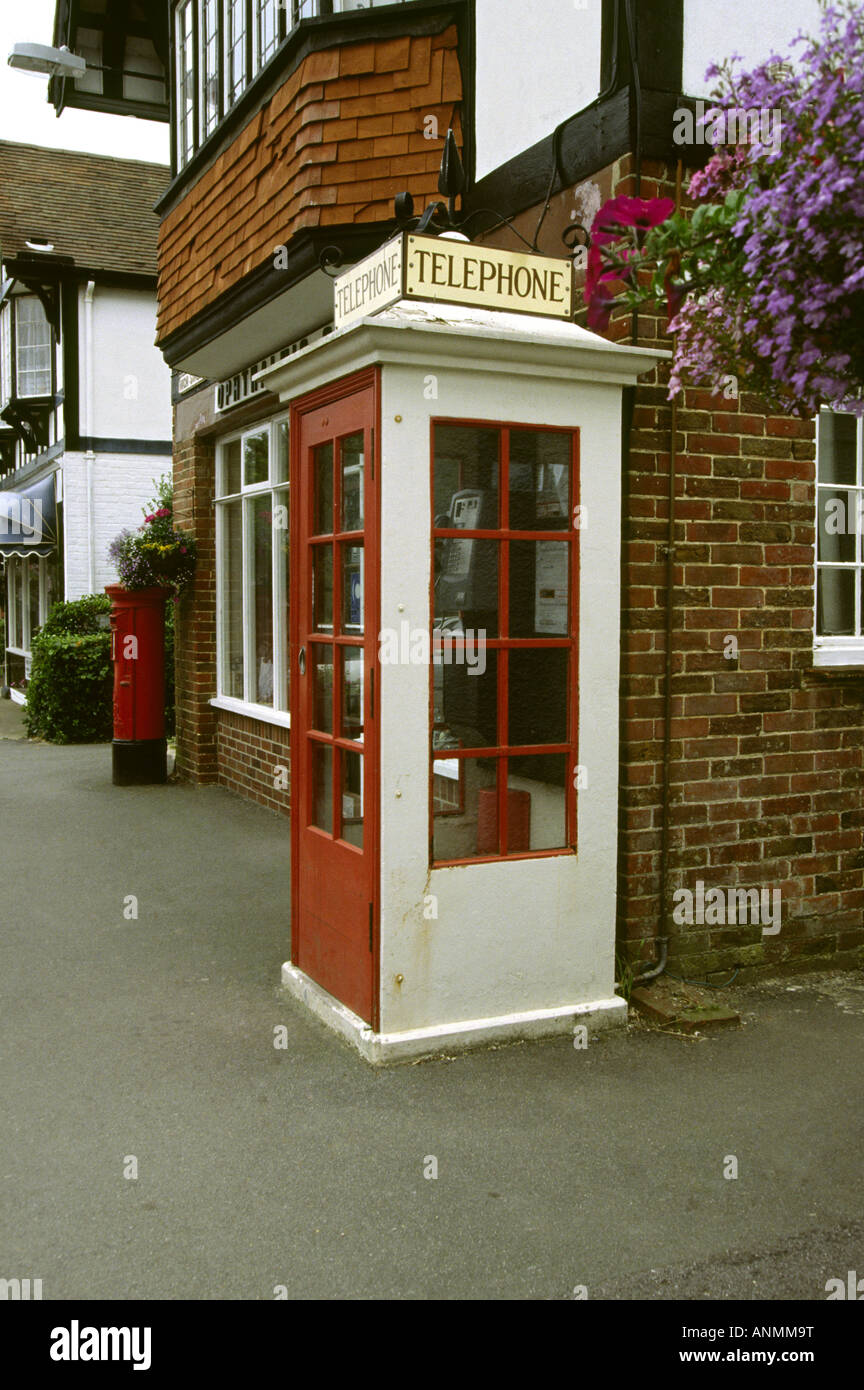 Isle Of Wight Bembridge K1 Telefon erste nationale öffentliche Telefonzelle Stockfoto