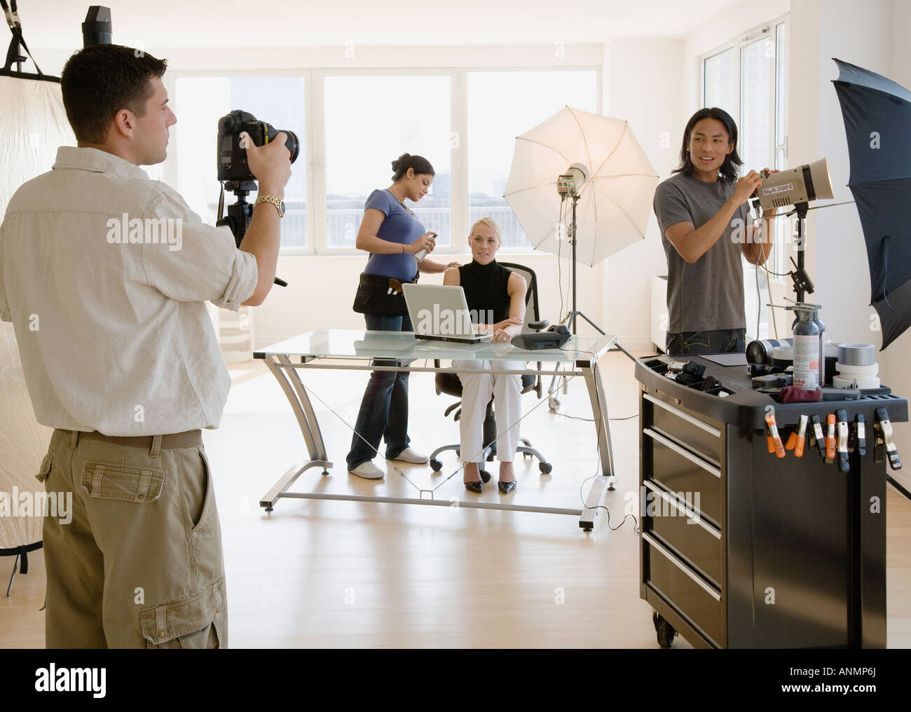 Business-Foto-Shooting im studio Stockfoto