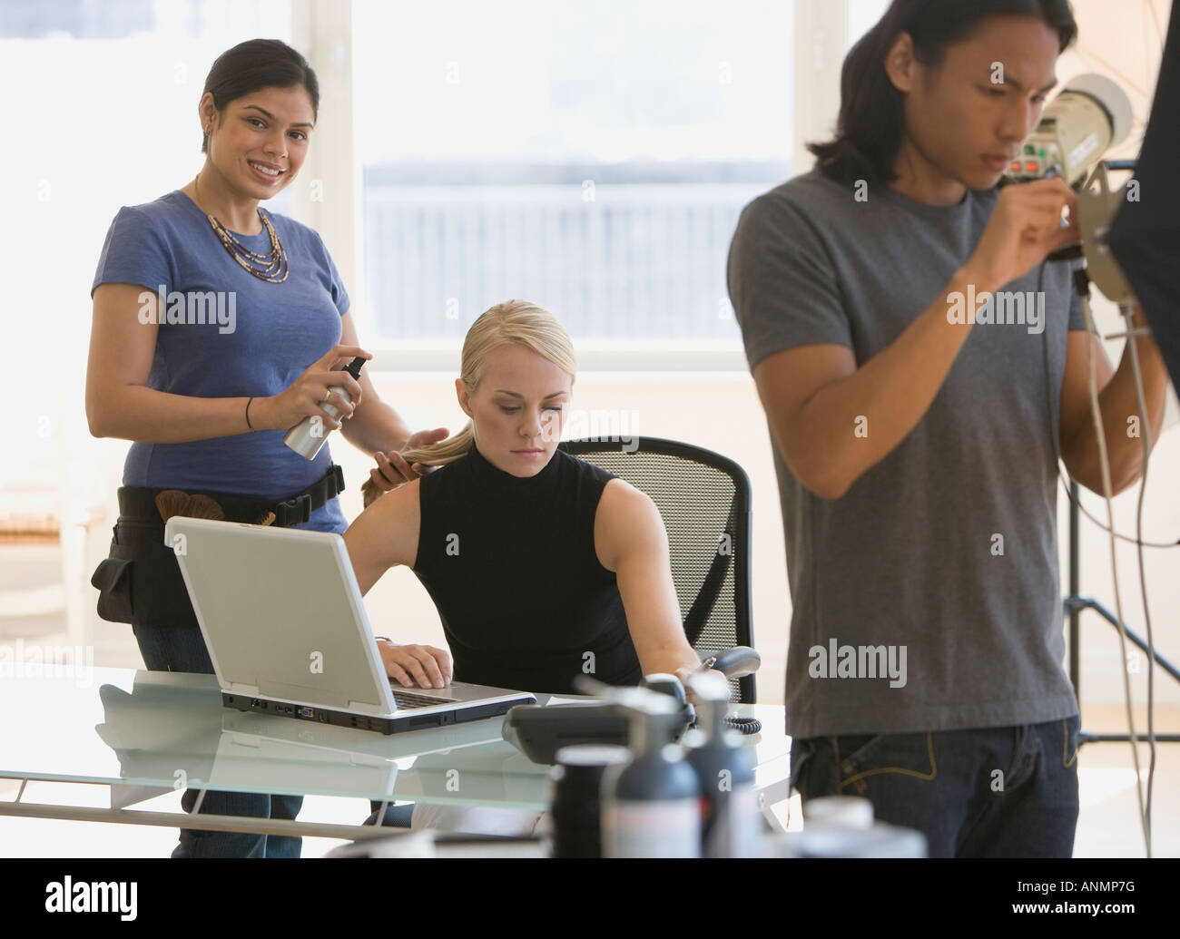 Business-Foto-Shooting im studio Stockfoto