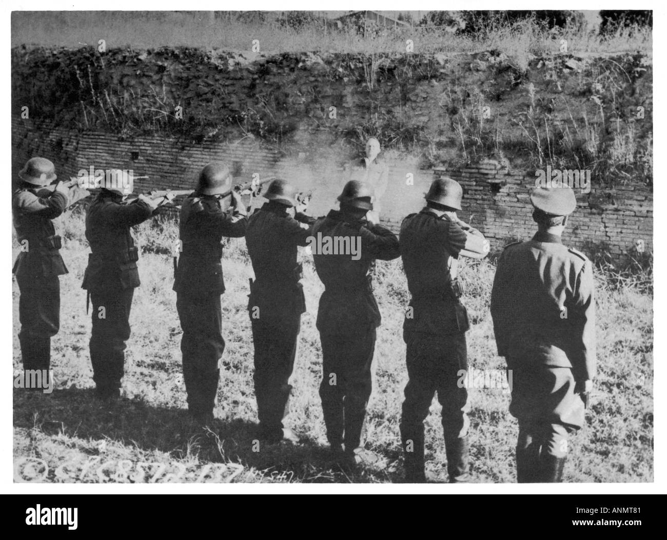 Erschießungskommando Foto Stockfoto