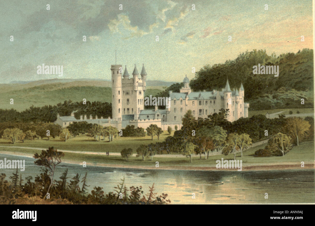 Balmoral Castle, Aberdeenshire, Schottland um 1860 Stockfoto