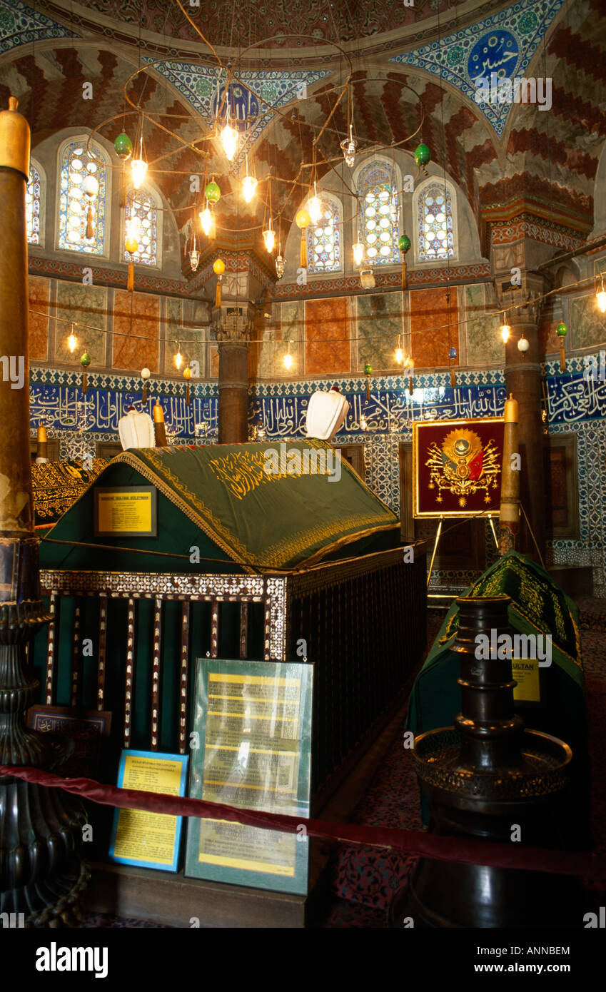 Istanbul Türkei Suleymani Moschee Grab von Suleiman dem Magnificent Stockfoto